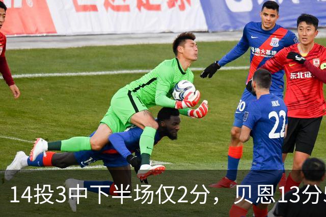 14投3中下半场仅2分，贝恩13分5板魔术惨败猛龙